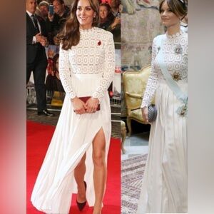 Self Portrait Inspired White Maxi